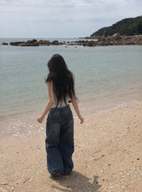 Punji Daily Washing Wide Denim Pants