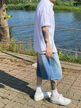 サンドデニムハーフパンツ