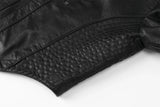Bella leather jacket - black