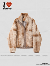 Urban Safari Quilting Wool High Neck Zip-Up