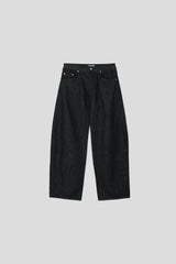 Adult balloon wide denim pants