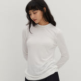 Wool Like Basic T-Shirts White