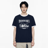 ironworks overfit ringer t-shirt (2color)