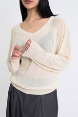 Moen Summer Sheer V-Neck Knit