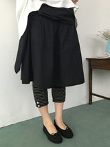 Dunkey Shirring Wrap Midi Skirt