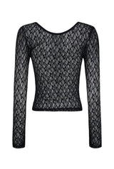 Romantic lace cardigan - black    