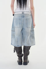 Roma carpenter denim bermuda pants
