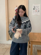 Belhi Hairy Nordic Over Round Knit