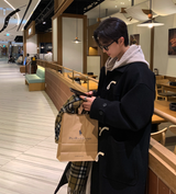  Liu Wool Overfit Duffel Coat
