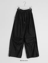 [unisex] Orihi Non-Fade Banding Wide Denim Pants