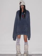 TIE SPRAYED HOODIE