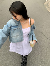 [MADE]ドットプリーツロングブーツカットパンツ
