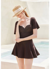 Aerial swimdress Brown