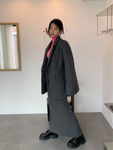 WOOL SOFT LONG SKIRT (4COLOR)
