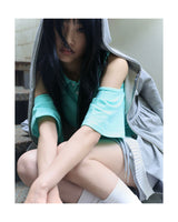  OFF SHOULDER PK TOP MINT