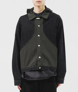 Moss Color Denim Jacket (2color)