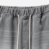 Cement Curved Denim Pants