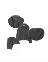 [Unisex] Daisy punching hood zip up(4color)