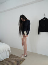 BRAID TIE SKIRT & TOP (CREAM)