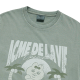 25SS ビーチオパンチュウサギピグメント半袖Tシャツ グリーン