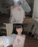 If Floral Long-Sleeve T-Shirt