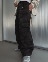 コイルカモフラージュスナップパラシュートパンツ