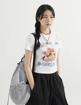 Teddy cropped T-shirt