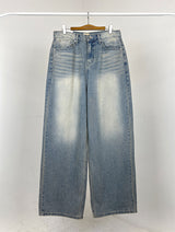 SAND WASHED WIDE JEANS (2C)