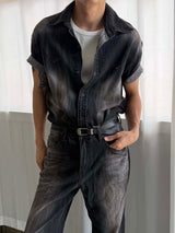Cool ever oil washing western shirts(2color)