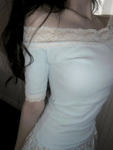 [MADE] Blair Lace Off-Shoulder Top