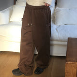 Tomong Side Snap two-Way Snap sweat Pants