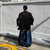 Real Big Balloon Snap Denim Pants