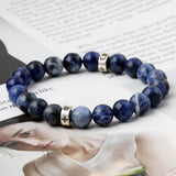 C22SVB-1005 Sodite natural stone gemstone men’s bracelet 8mm