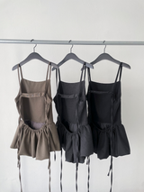 balloon strap blouse