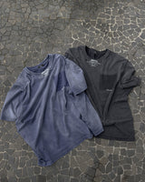フェードアウト フェイクポケット TシャツBK
