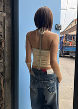 SQUARE HALTER SLEEVELESS (4color)