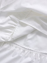 Lace tiered long skirt (Ivory)