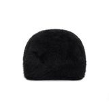 VA Stud Angora Hunting Cap / Black