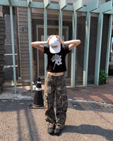 Flower printing T