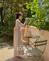 【MADE】Back slit long dress