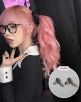 ビンテージノットピアス-銀