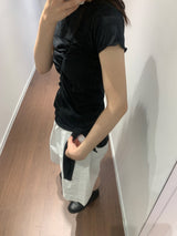 バニラワンショルダーTシャツ (4color)