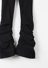 WARM SHIRRING BOOTS CUT PANTS