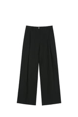 リネンワイドパンツ (BLACK)