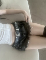 Tenny Dark Blue Damage Shorts