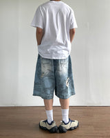 Blur Camo Bermuda Denim Pants