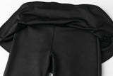 Petite flare pants - black