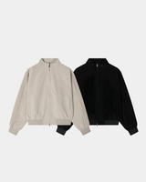 [Unisex]グロッシープリーツブルゾンジャケット(2color)