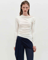 Layered Wrap Tie _ IVORY