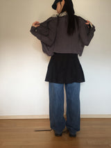 Shirring V-neck cardigan (4 colors)